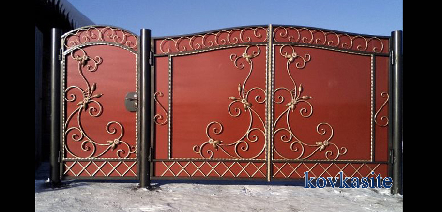 кованые ворота в москве №9
